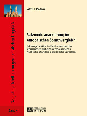 cover image of Satzmodusmarkierung im europäischen Sprachvergleich